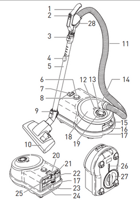SEBO Airbelt D4 Canister Vacuum