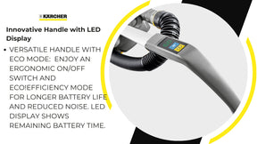 Karcher Battery Powered Upright Vacuum Cleaner Cv 30/2 Bp Adv