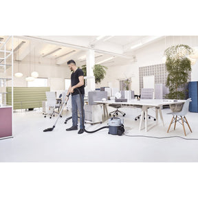 Nilfisk VP300 Commercial Canister Vacuum Cleaner with Eco-Friendly Design